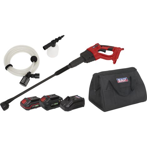 Sealey SV20 Series 22Bar Cordless Pressure Washer Kit 20V - 2 Batteries CP20VPWKIT