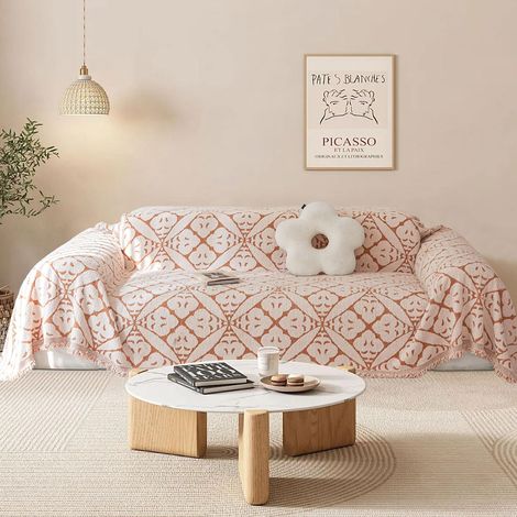Housse de Canapé 1 2 3 4 Places en Forme de L d'angle Protege Canape, Protection Canape Chat Chiens Anti Griffe en Chenille AB Face Couvre Canapé Sofa Cover, Housse pour Meubles de Canapé (1/5)