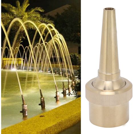 Tête de Fontainer en Bronze avec jet directionnel ajustable pour aménagement paysager G3/4 25mm thread Femelle (1/5)