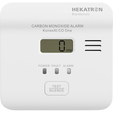 Hekatron KonexXt CO One Kohlenmonoxid-Melder  inkl. 10 Jahres-Batterie batteriebetrieben detektiert (1/5)
