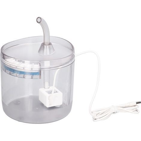 Distributeur d'eau automatique pour chats et chiens, ultra silencieux, avec niveau d'eau transparent et filtration circulaire, 1,5 L. (1/5)