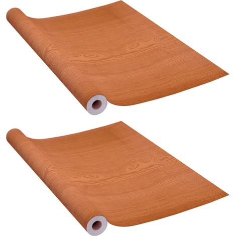 vidaXL Pellicola Autoadesiva per Mobili Rovere Chiaro 500x90 cm in PVC