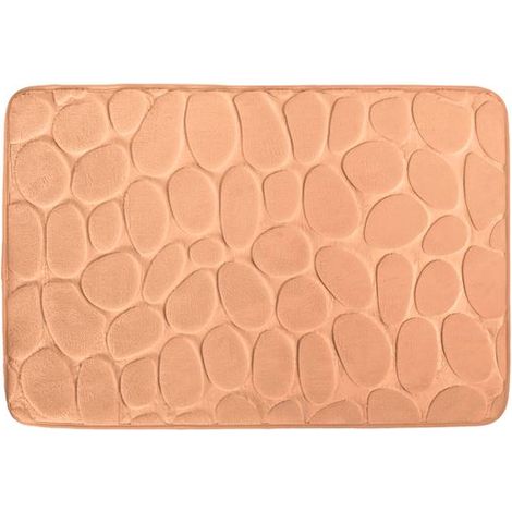 TAPIS DE BAIN GALET MOUSSE PECHE 40X60 CM (1/2)