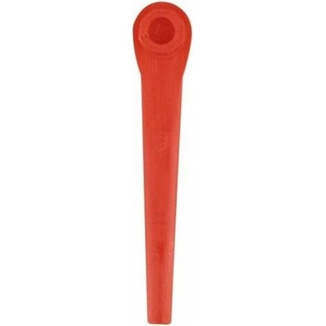 100er-Packung Kunststoffklingen, kompatibel mit Gardena Rasentrimmern, Ersatzklingen für Gardena Rasentrimmer und Akku-Rasentrimmer, Rot – TRIMEC (1/5)