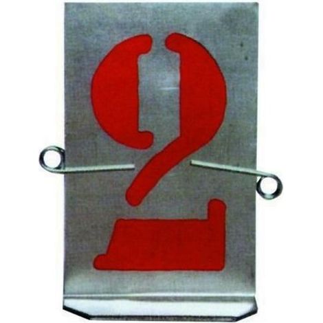 Vigor-Blinky ART. 606 Stampi Numeri Lamiera Zincata Set 9 Pezzi 40 mm