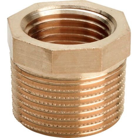 Raccord à visser laiton rouge réduction FM/FF 1 1/2’’ x 1/2’’ (1/2)
