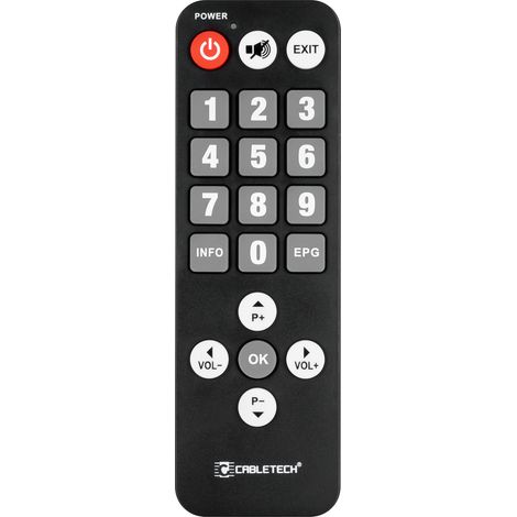 Télécommande universelle TNT pour seniors