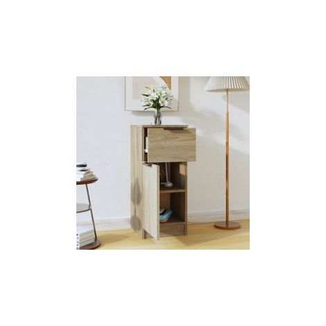 Buffet Chêne sonoma 30x30x70 Bois d'ingénierie (1/4)