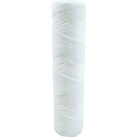 Cartouche Filtre à Eau Sédiments Bobinée 9 pouces 3/4-5 microns Compatible Filtre 10 pouces Fabriqué en France H289