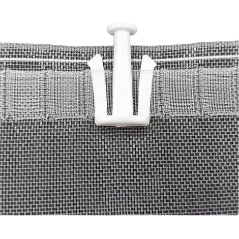 Curtain hooks, three-pronged hooks, curtain tape hooks, white plastic hooks and curtain rings (30 pieces) (1/5)