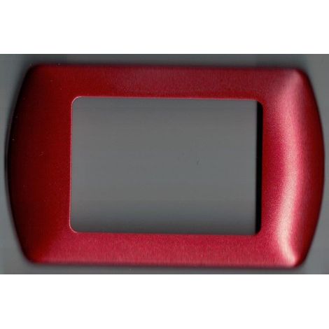 Abs Placchette Compatibilial Pour Living International Placca Series Rouge Métallique