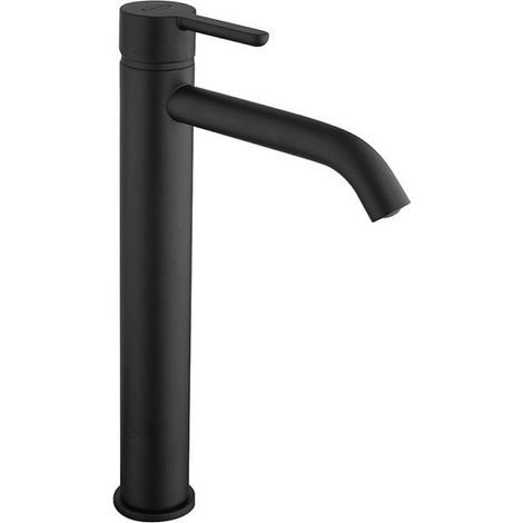 Rubinetto Jacuzzi per lavabo alto serie Sunset YO senza scarico 0SUYO493JA01 nero opaco (1/2)