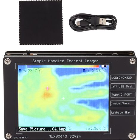 Thermographie infrarouge portable LCD numérique DIY haute précision capteur de température pour test d'équipement (1/5)