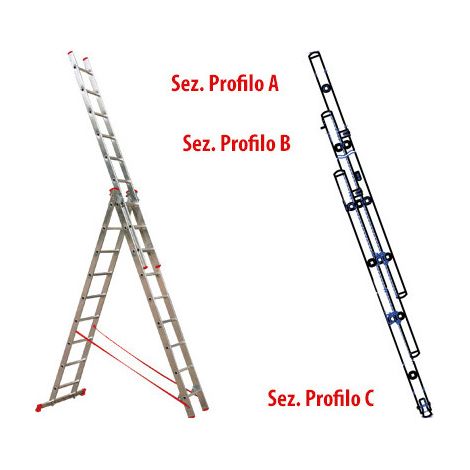 Scale Alu Brixo Step Up Triplici 3X13