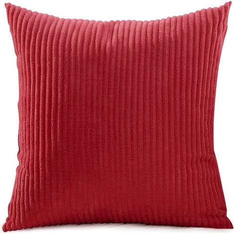 Funda de cojín，8080 cm，1 pieza，6XL，sala de estar y hogar，Funda de cojín para sofá cama，Decoración de sofá de pana，Funda de cojín de pana (1/5)