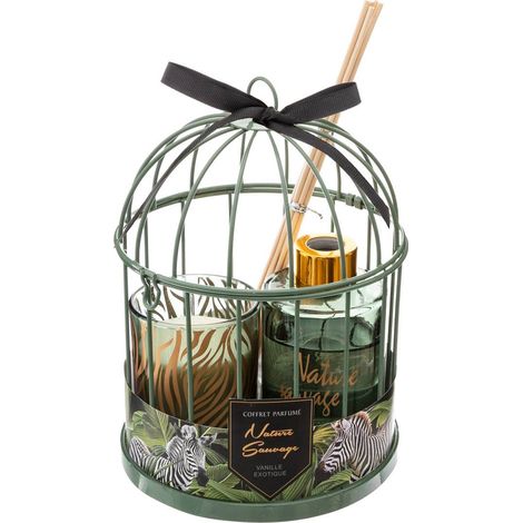 Geschenkbox Käfig Jungle - exotische Vanille - wilde Orchidee