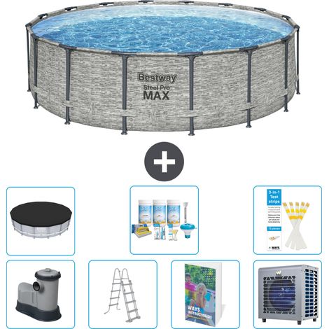 Bestway Piscina Bestway Steel Pro MAX Rotonda - 488x122 cm - 8-pezzi  S612 (1/4)