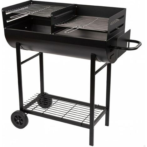 Aktive Grill Schwarz 97x42x96 cm Doppelgrill