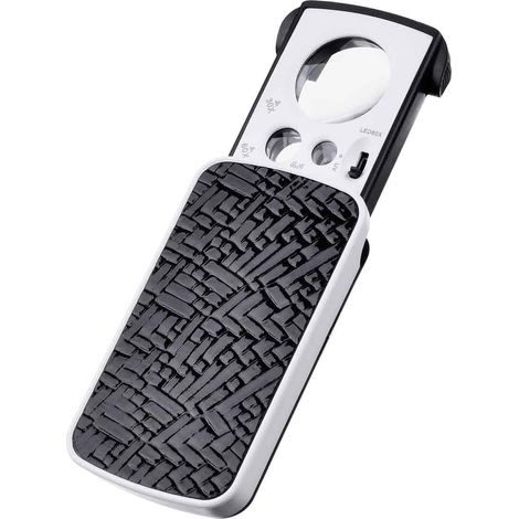 Loupe Bijoutiers - Grossissement 30x à 90x - Lampe LED et UV Intégrées - Portable Poche - Noir - 1 Pièce (1/5)