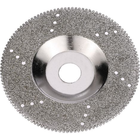 Meule disque à diamant revêtue 100 mm 4 pouces pour meuleuse d'angle, alésage 16 mm, grain 150, poli et coupe, optional dentée ou lisse