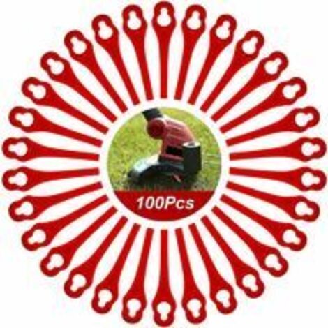 Lot de 100 lames de rechange, compatibles avec coupe-bordures Florabest LIDL FRTA 20 A1, FAT 18B2, FAT 18B3 (1/5)