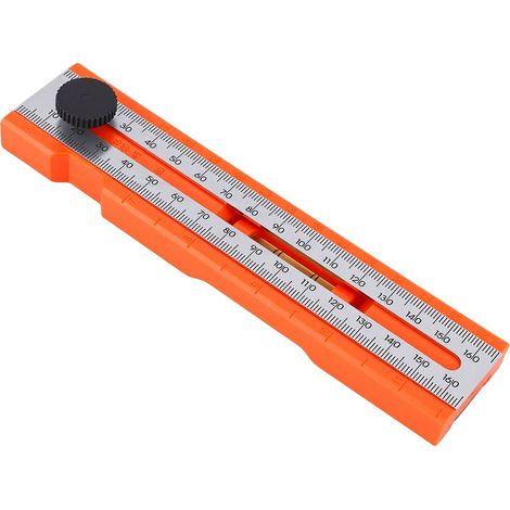 Rapporteur de marquage réglable, règle multi-angles, outil de mesure de profondeur pliable, niveau à bulle pour le travail du bois, positionnement précis. (1/5)