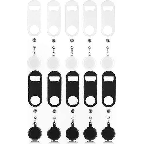 Décapsuleur plat extensible 10 pièces, clé de bar compacte avec anneaux porte-clés ronds pour bouteilles de bière (1/5)