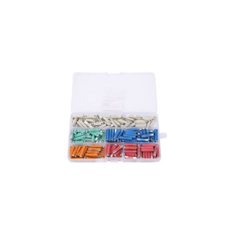 Kit de fusibles automobiles 32V 200 pièces 5A/8A/10A/16A/25A Matériaux durables pour protection circuits Boîte de rangement incluse