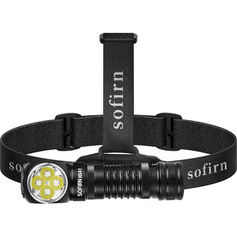Lampe frontale LED rechargeable 4000 lumens, intensité variable en continu, portée de 325 m, base magnétique, étanche IP68, pour camping, atelier, travail (1/5)