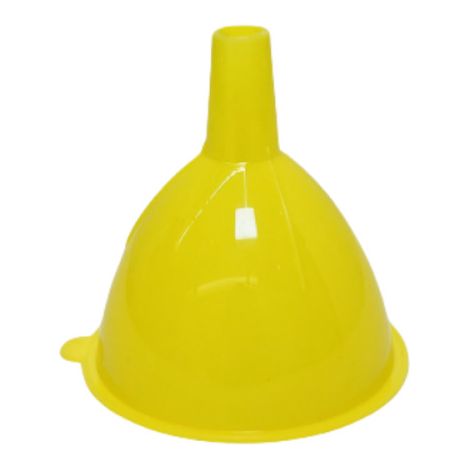 Entonnoir in plastique, entonnoir in décanter parfum in PP, mini-entonnoir ménage, entonnoir in huile jaune. (1/5)