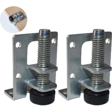 Lot de 2 pieds de meubles réglables pour armoires - Pieds anti-vibrations - Pieds antidérapants pour petits meubles - Conviennent pour niveler les armoires et les buffets (1/5)