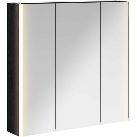 Maison Exclusive - Badezimmerspiegelschrank mit Regal mit Tür Sch
