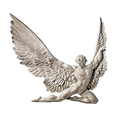 Design Toscano NG33636 Scultura da Parete di Icarus, Avorio, 4x28x28 cm (1/3)