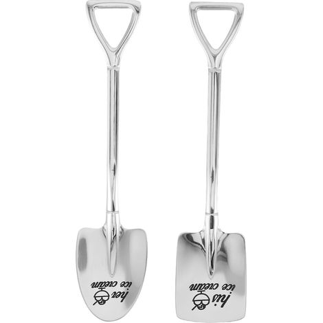 Healeved 2pcs Cuillère de Saint-valentin Pelle en Acier Inoxydable (1/5)