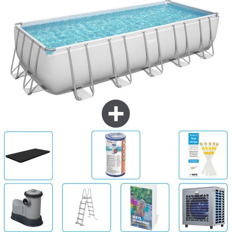 Bestway Piscina Bestway Power Steel Rectangular - 640x274x132 cm - 8-piezas  S551 (1/3)