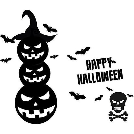 1 Set festliche Aufkleber für Halloween-Dekorationen