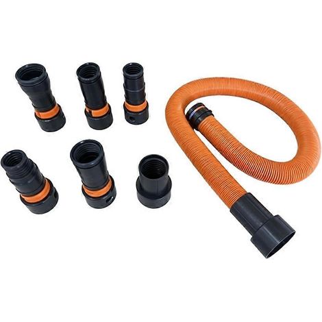 10 Feet Dust Collection Hose Kit pour Home and Shop Aspirateurs System avec 6 Adapters of Woodworking Power Tool and Sander (1/5)