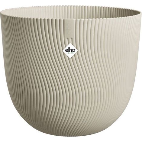 Elho Sereh Rond 60 - Beige - Ø 59 x H 51 cm - intérieurextérieur - 100% recyclé (1/3)