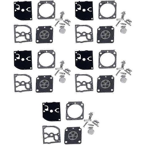 Kit de réparation de carburateur 5 pièces pour débroussailleuse RB-100 Joint et membrane pour HS45 FS55 FS38 BG45 MM55 4137 (1/5)