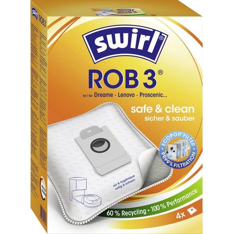 Swirl ROB 3 EcoPor Contenitore aspirapolvere 4 pz.