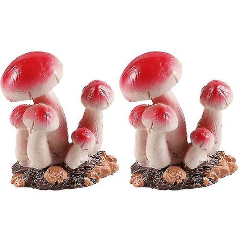 2 Stück künstliche Pilze