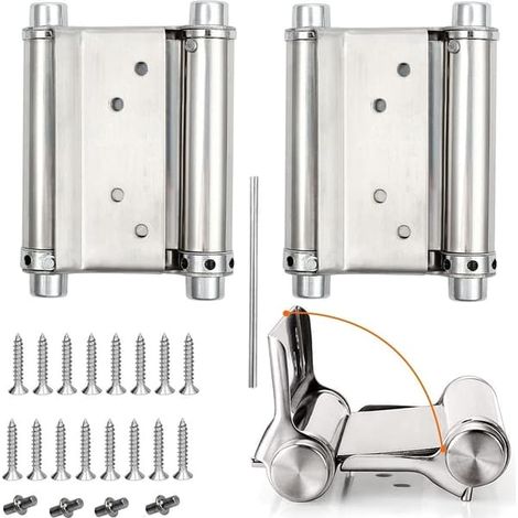 2 charnières de porte de saloon, charnières à ressort pour porte battante Gond, capacité de charge (1/5)