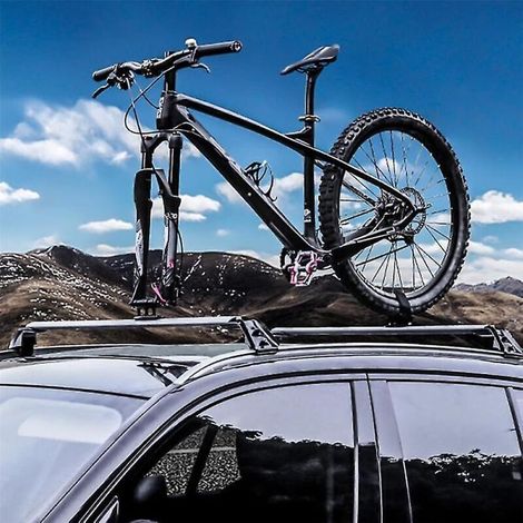 Support de transport de vélo de route à dégagement rapide pour axe traversant, support de fourche pour toit de voiture