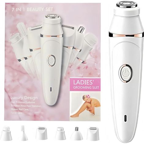 Pluxy Epil Pro 3.0 - Épilateur pour femmes, épilation du visage, épilateur corporel 7 en 1 indolore-AquaForge (1/5)