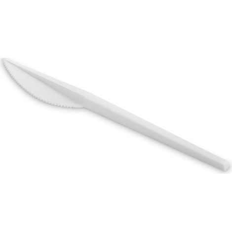 Couteaux réutilisables 17,5 cm blancs, 50 pièces 00-06 (1/3)