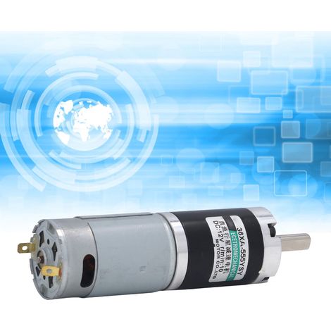 12V 15W Planetengetriebemotor, drehzahlvariabler Gleichstrom-Mikromotor (vorwärts und rückwärts), 10 U/min (1/5)