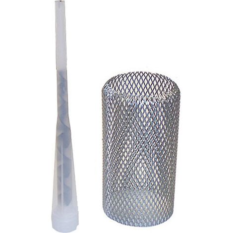 Tamis de scellement en inox diamètre 65 mm + buse pour gond motorisé