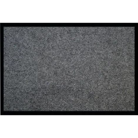 idmat Moderner Eingangsbereich-Teppich dunkelgrau 40 x 60 cm