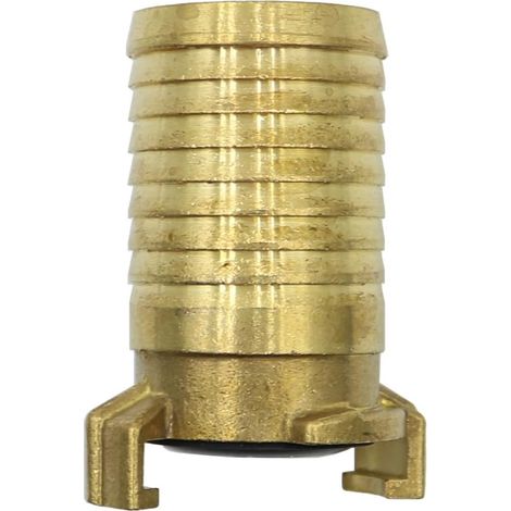 Raccord rapide Geka 12197 pour tuyau d'arrosage, bec de 1 1/2 pouce, laiton brut (1 1/2 pouce) (1/5)