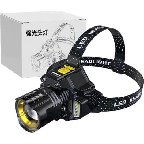 LED Headlamp – Rechargeable LED headlamp with motion sensor, waterproof, for adults for hiking, fishing, running and survival--DTEKGAZ